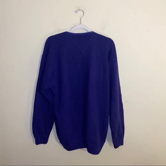 VNTG TOMMY HILFIGER heavy knit cardigan size med - Picture 2 of 5
